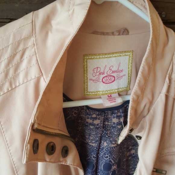 Pink Envelope pink faux leather jacket - Picture 6 of 10